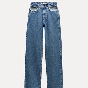Zara Straight Leg Blue Jeans